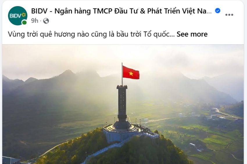Ảnh 09. BIDV bắt trend vùng trời quê hương nào cũng là bầu trời tổ quốc