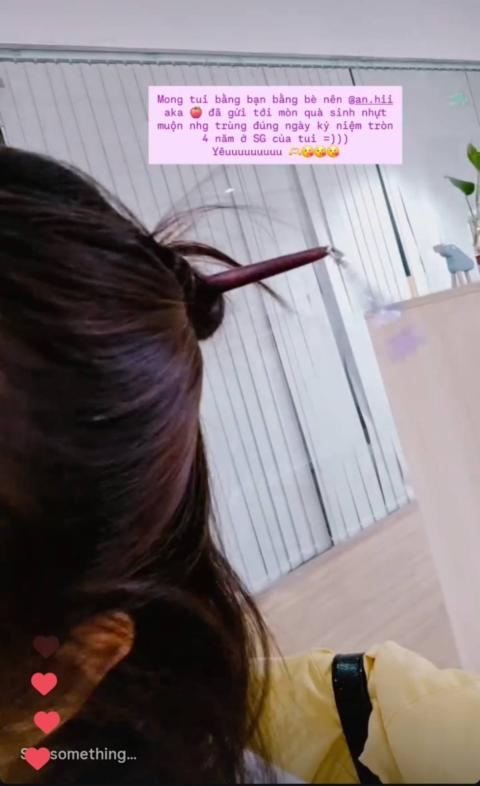 Hair stick is as a birthday gift