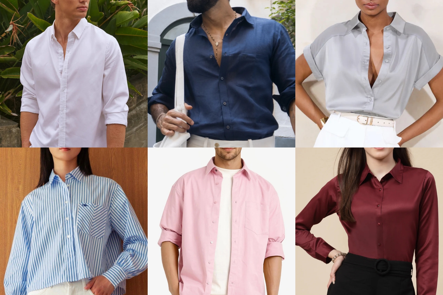 quy tắc chọn màu sắc áo sơ mi