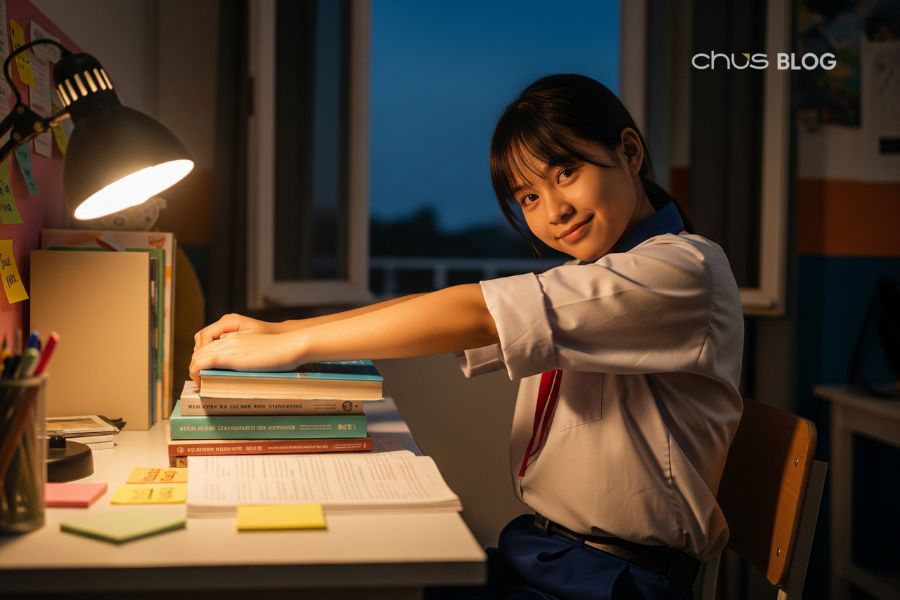 Giai đoạn cuối: Mô phỏng điều kiện thi thật và giữ tinh thần thoải mái trước kỳ thi