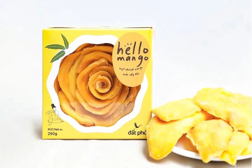 Chewy dried mango, a signature treat from Vietnam's tropical regions