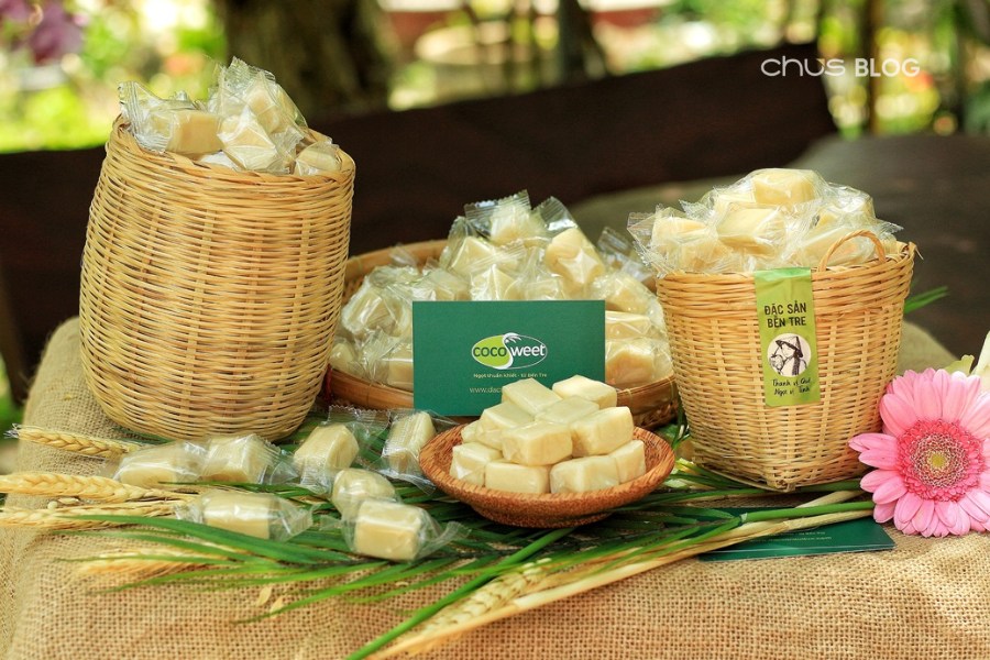 Sweet Ben Tre coconut candy - Mekong Delta orchard flavor in every piece