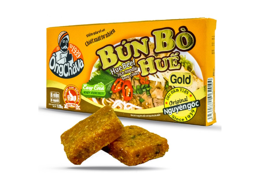 Pho and Hue spicy noodle soup seasonings - Vietnamese culinary essence condensed in small cubes
