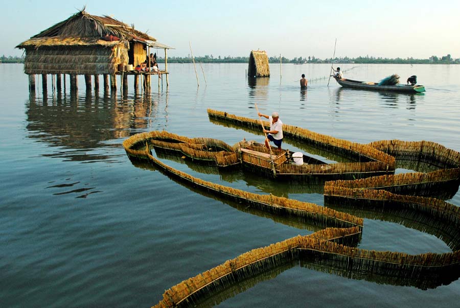 Boat cruising is an unforgettable experience at Thi Tuong Lagoon