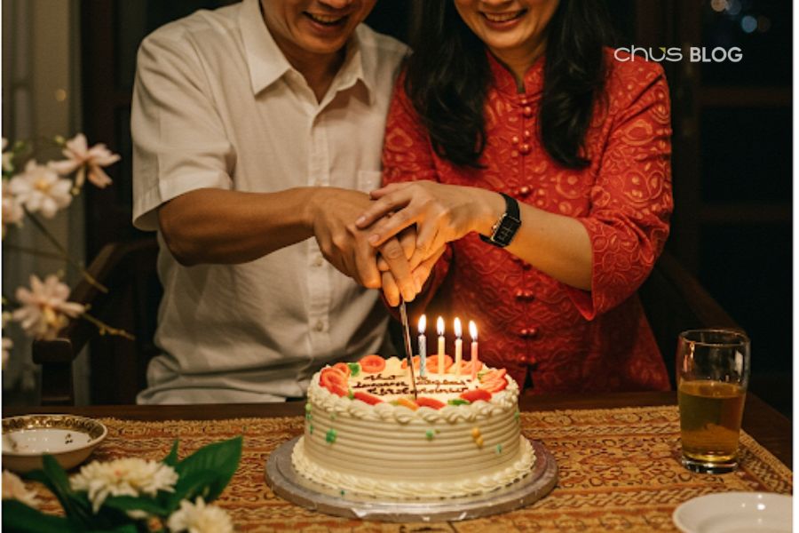 Apply birthday taboos according to feng shui such as cutting the cake with loved ones to create good connections and avoid bad luck in romance and family matters