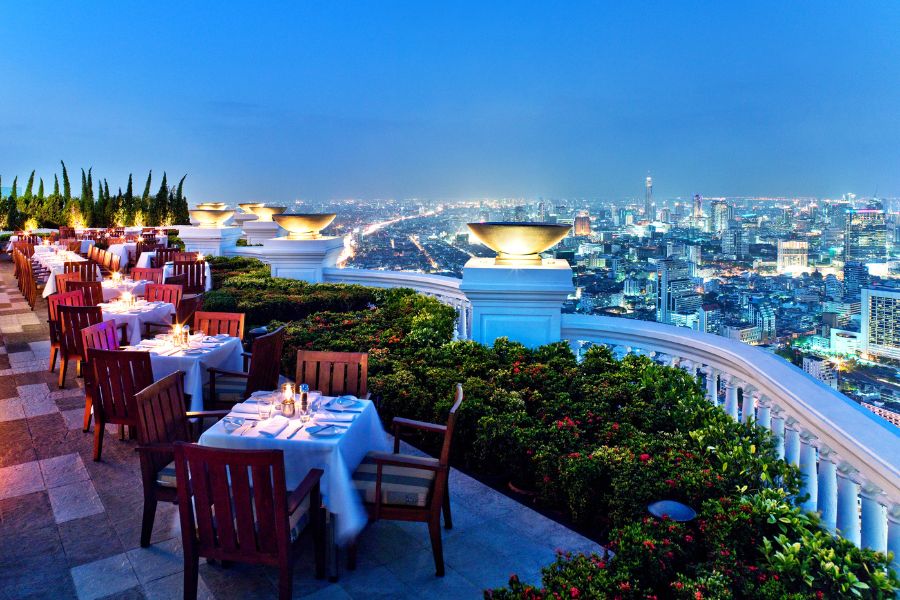 nhà hàng view rooftop