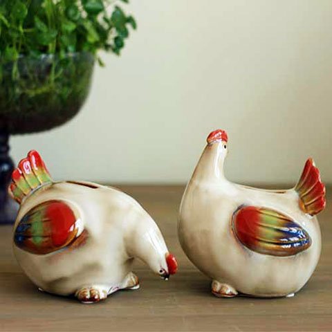 tượng gốm, ceramic figures, tượng con gà, chicken figures, gốm Việt, Vietnamese ceramics