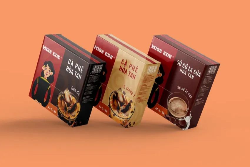 Ảnh 05: Cà phê gói với thiết kế bao bì mang đậm bản sắc Việt Nam