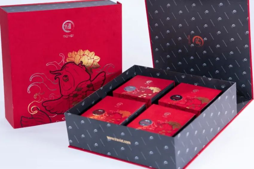 Set quà Trung thu truyền thống kèm trà và cẩm nang thưởng trà