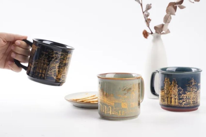 Handcrafted ceramic pieces reflect artistic traditions, perfect as Vietnamese souvenirs for family