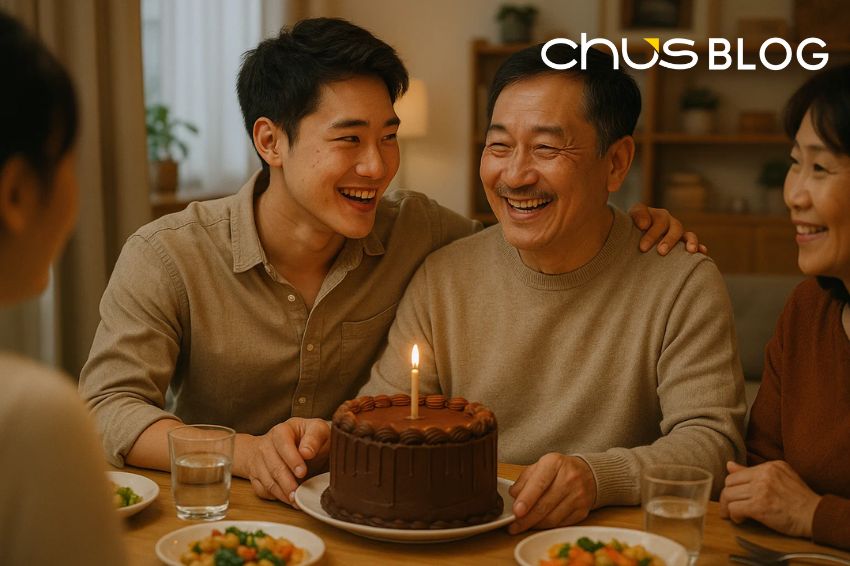 Ảnh 04. Đừng ngần ngại yêu thương bố dù ở gần hay xa