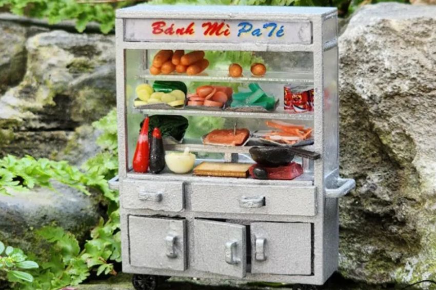 Ảnh 05. Nam châm tủ lạnh hình xe bánh mì tạo nên nét Việt đậm đà