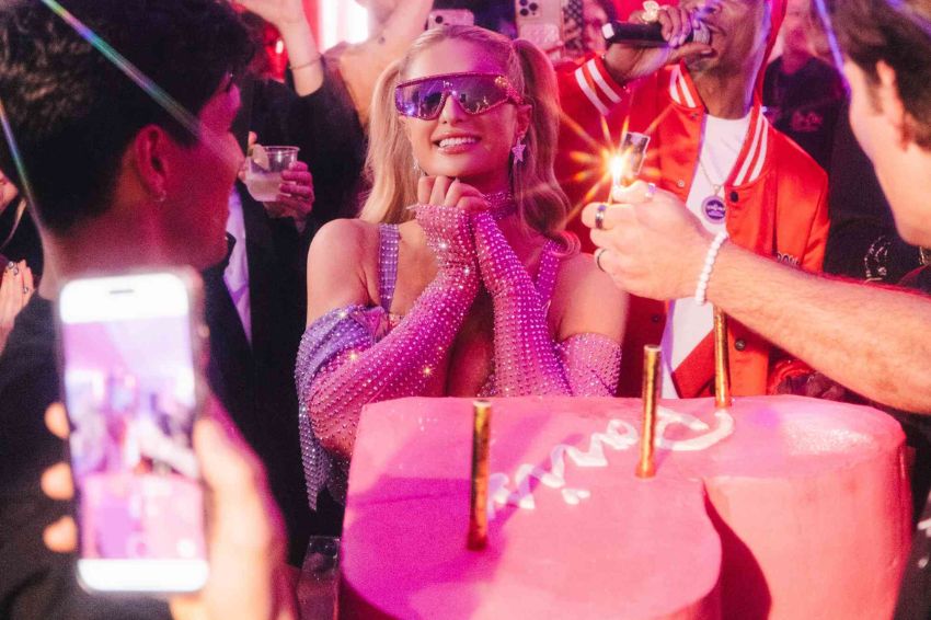 Paris Hilton celebrates her 44th birthday in a dazzling pink-themed venue