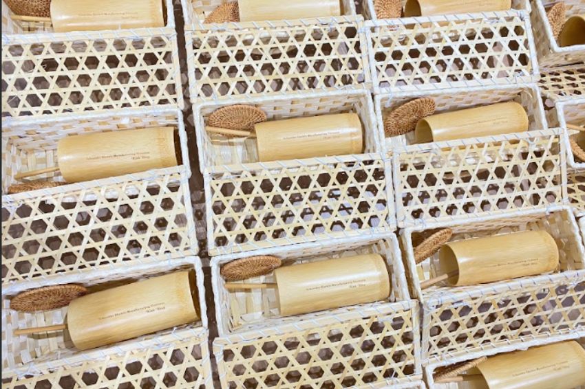 Premium bamboo product set, designed according to business requirements