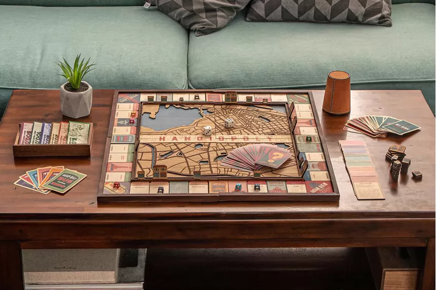 Gather Around the Table with Handmade Board Games in this Christmas