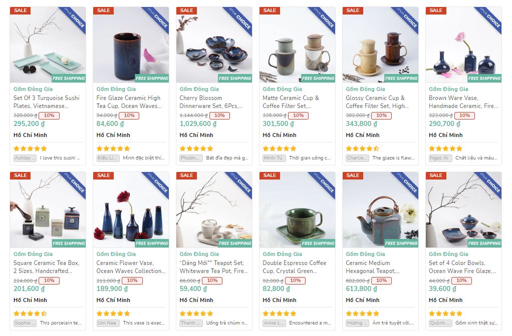 dong gia ceramics sale