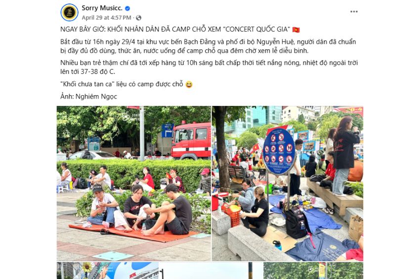 The military parade was the most anticipated activity of the concert (Screenshot)