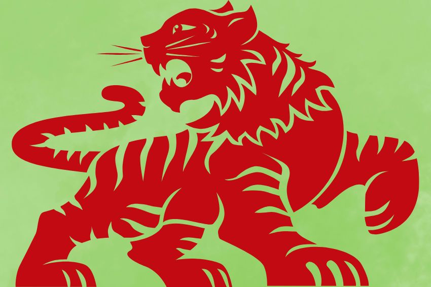 Image 04. Green is among the lucky colors 2025 for Tiger signs