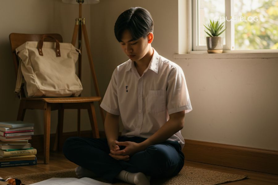 Phương pháp thiền đơn giản - bí quyết 5 phút mỗi ngày giúp tâm trí thư giãn và tập trung tốt hơn.