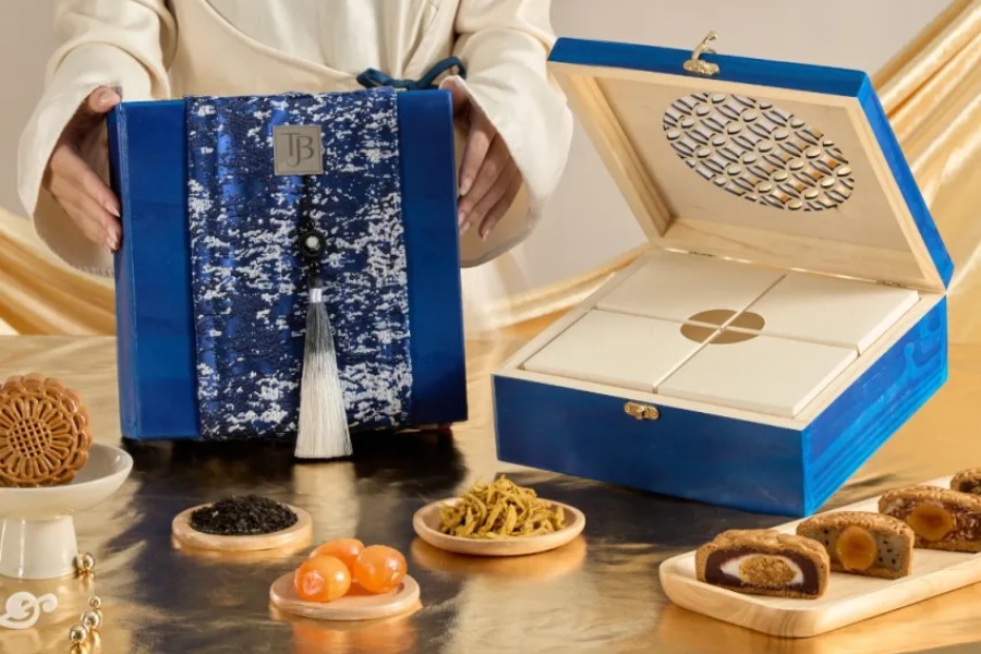 Gentle blue telling brand stories through every stitch