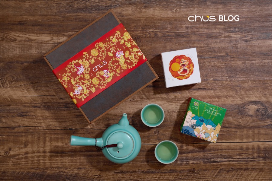 Hộp quà Trung Thu không bánh mang phong cách hiện đại, phù hợp với doanh nghiệp