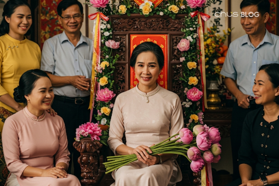Nước mắt hạnh phúc lăn dài khi mẹ nhận ra mình được trân trọng và ghi nhận sâu sắc thế nào.