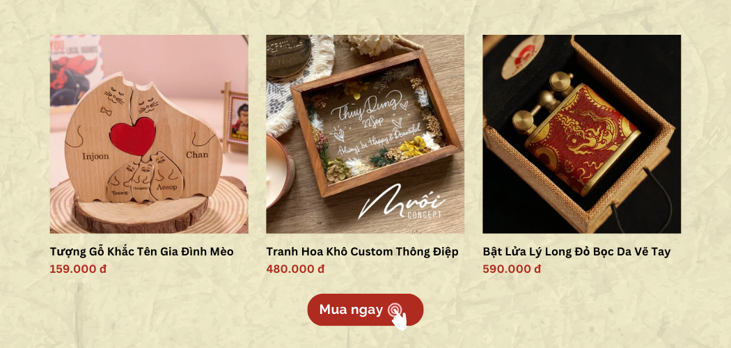 personlized gifts, quà tặng cá nhân hoá