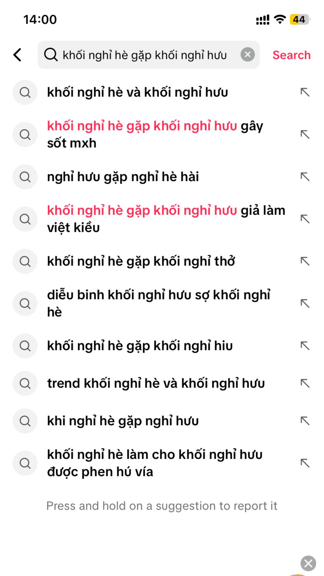 Ảnh 04 : Khối nghỉ hè khối nghỉ hưu trở thành hai lực lượng tạo độ lan truyền mạnh mẽ  (Ảnh chụp màn hình)