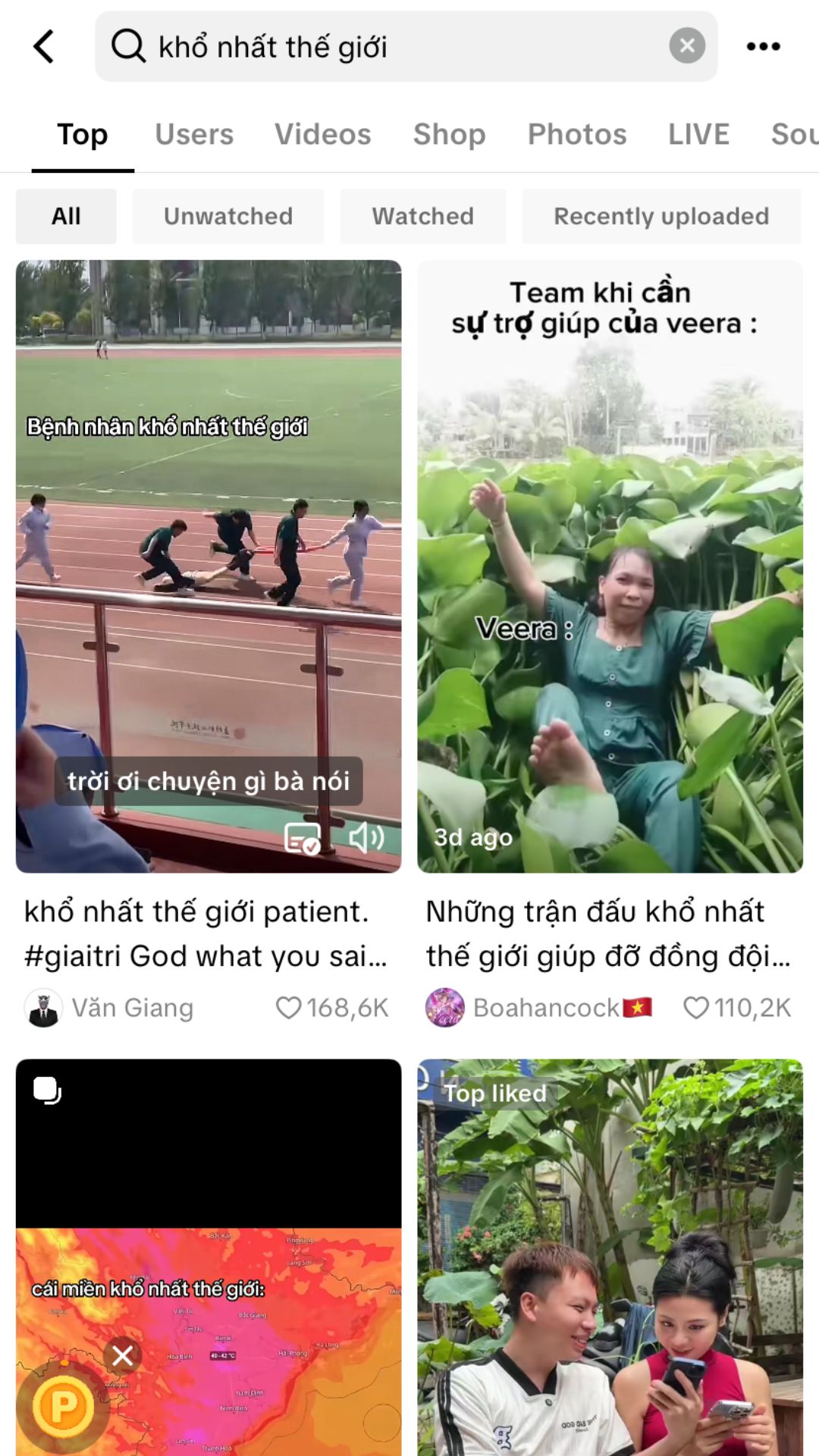 The most miserable in the world started spreading from videos and captions to comments (Screenshot)