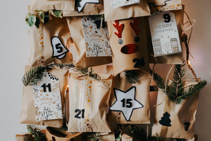 10. tu lam lich mua vong, diy advent calendar