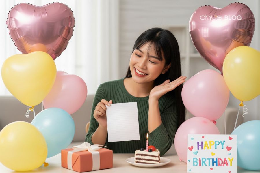 Caption sinh nhật bạn thân kiểu thả thính tạo không khí vui vẻ và thân mật