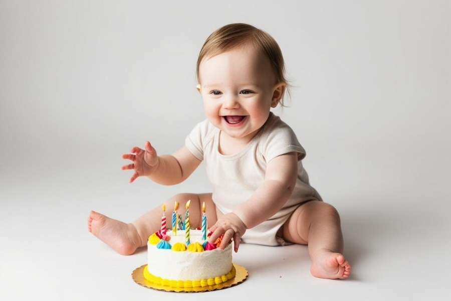 Gửi lời chúc yêu thương để mừng sinh nhật đầu đời của công chúa nhỏ.