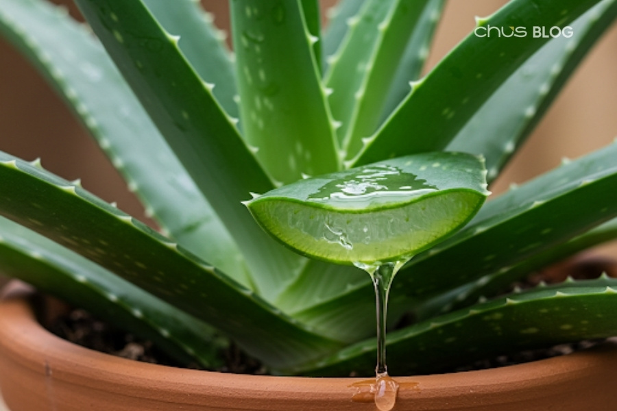 Aloe vera - a superfood that provides comprehensive cooling, from inside the body to sunburned skin.