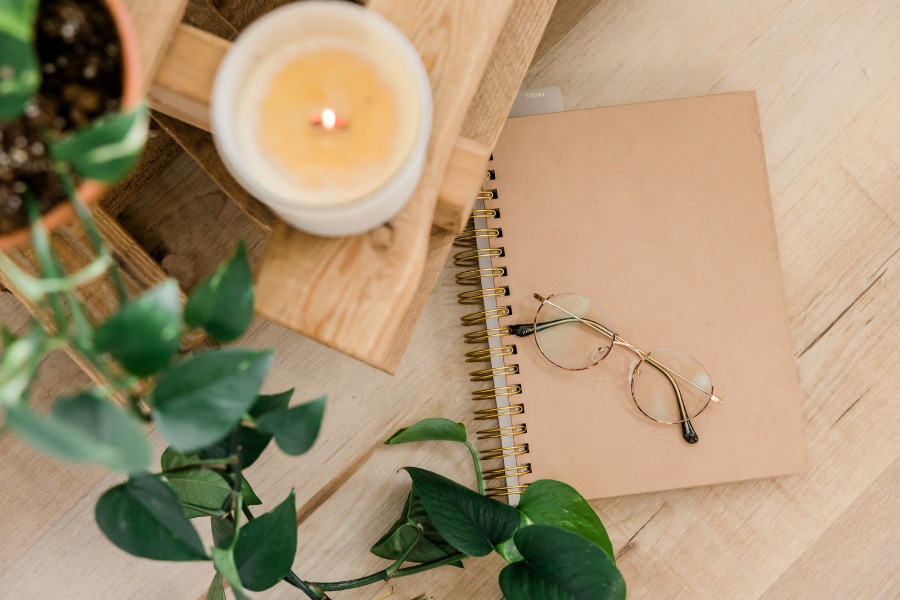 Relaxation corner with herbal drinks and books creates peaceful spaces in the soul