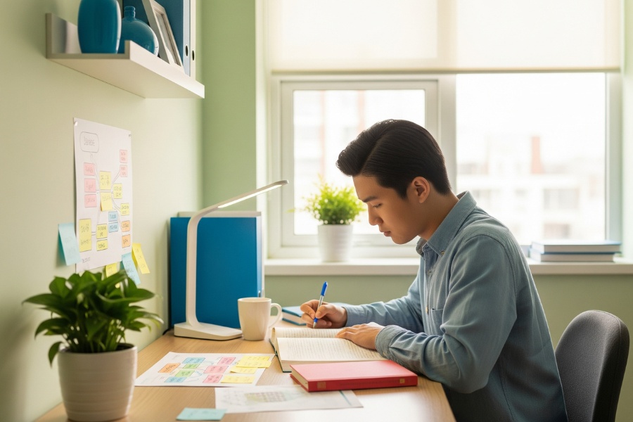 Ánh sáng tự nhiên từ cửa sổ mang lại năng lượng tích cực cho việc học tập