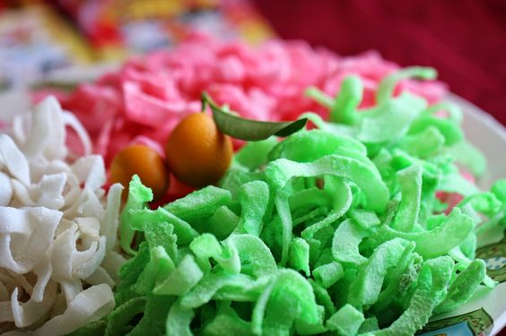 mứt dừa, cách làm mứt dừa, candied coconut ribbons, mứt Tết, Tet holiday