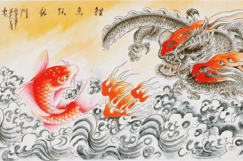 Ảnh 07. Câu chuyện cá chép hóa rồng thể hiện sự vươn mình mạnh mẽ