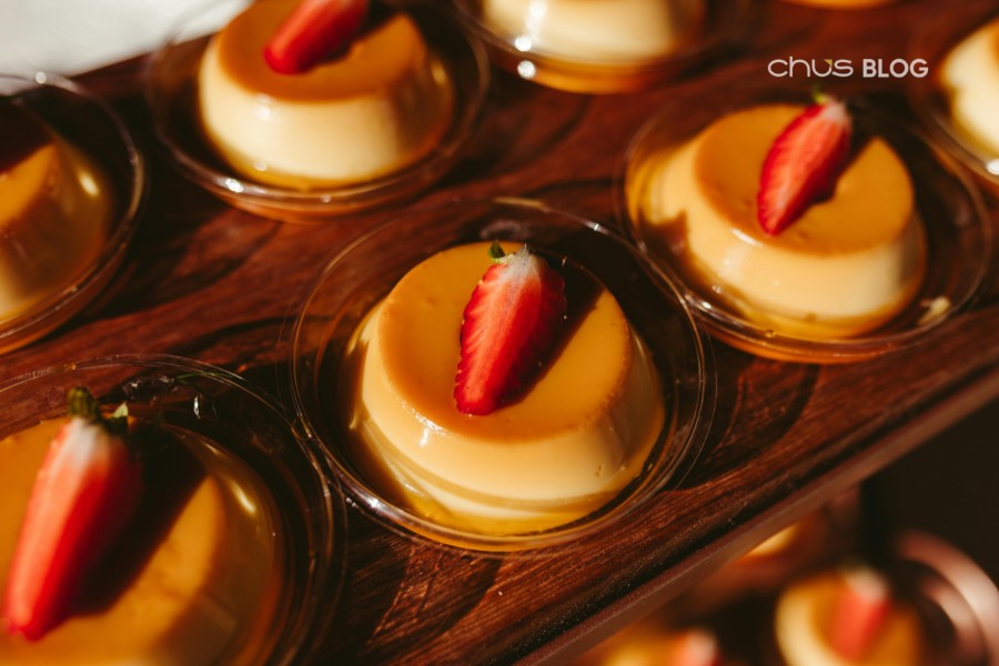 Golden caramel flan with perfect smoothness