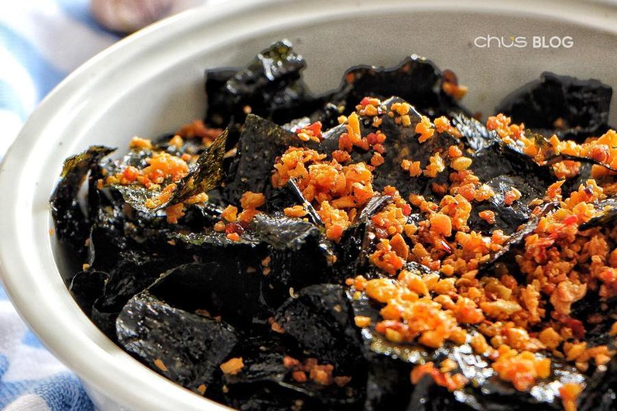 Garlic seaweed - The addictive healthy snack: Touching the longing for the sea in every crispy bite! (Source: Internet)
