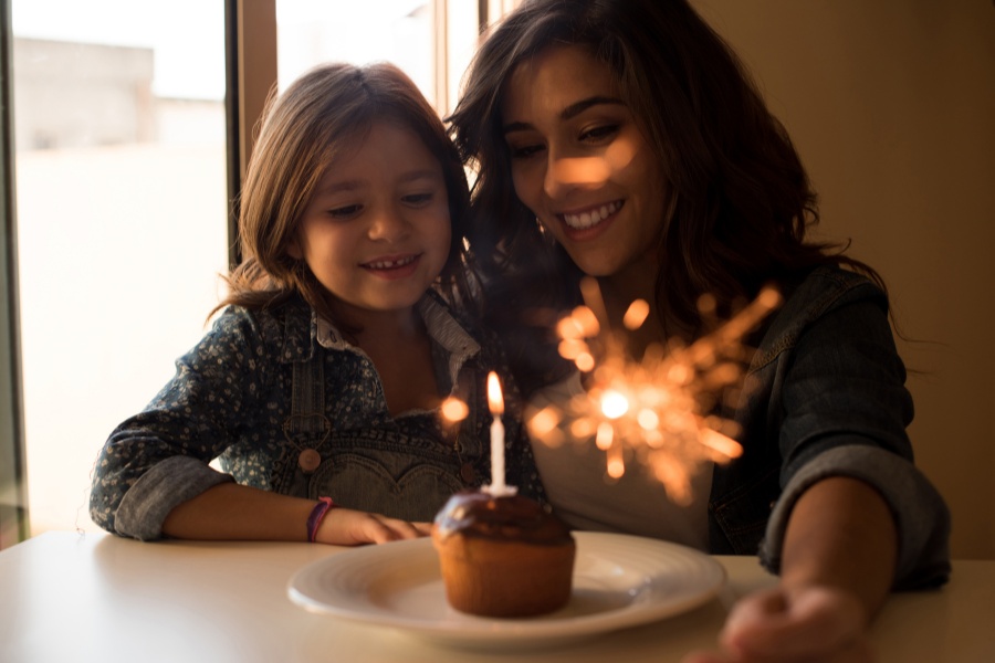 Warm moments with mom are always the most precious gifts