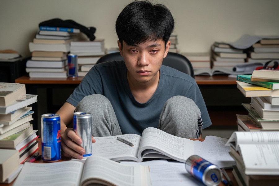 Rest moments between study sessions, when the soul is relaxed and recharged with energy