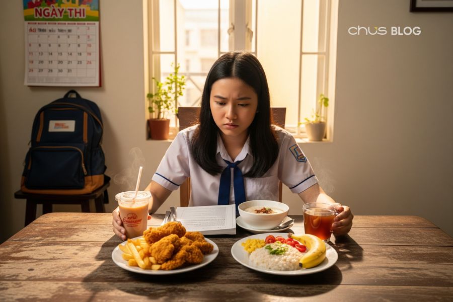 The "golden" breakfast menu creates perfect energy for the exam session