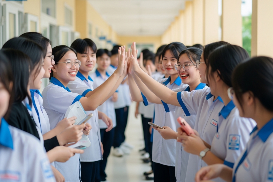 Tình bạn đẹp được thể hiện qua những dòng chữ chân thành