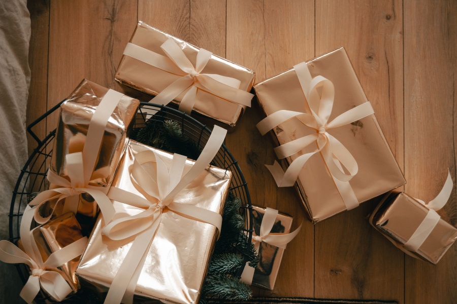 Wrap gifts with lucky colors to add meaning to your present
