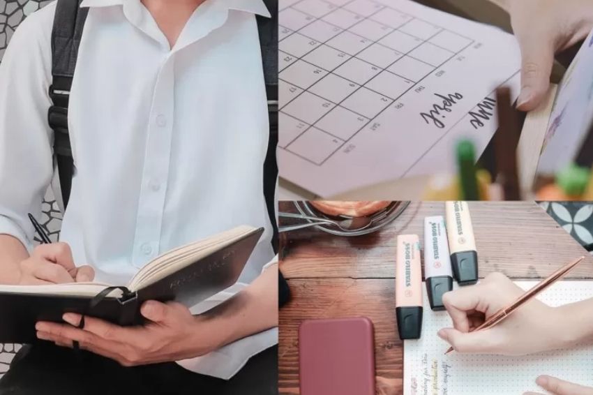 Planning notebooks help students actively organize their schedule, ensuring stress-free high school exam preparation (Image: Esther Stationery | CHUS)