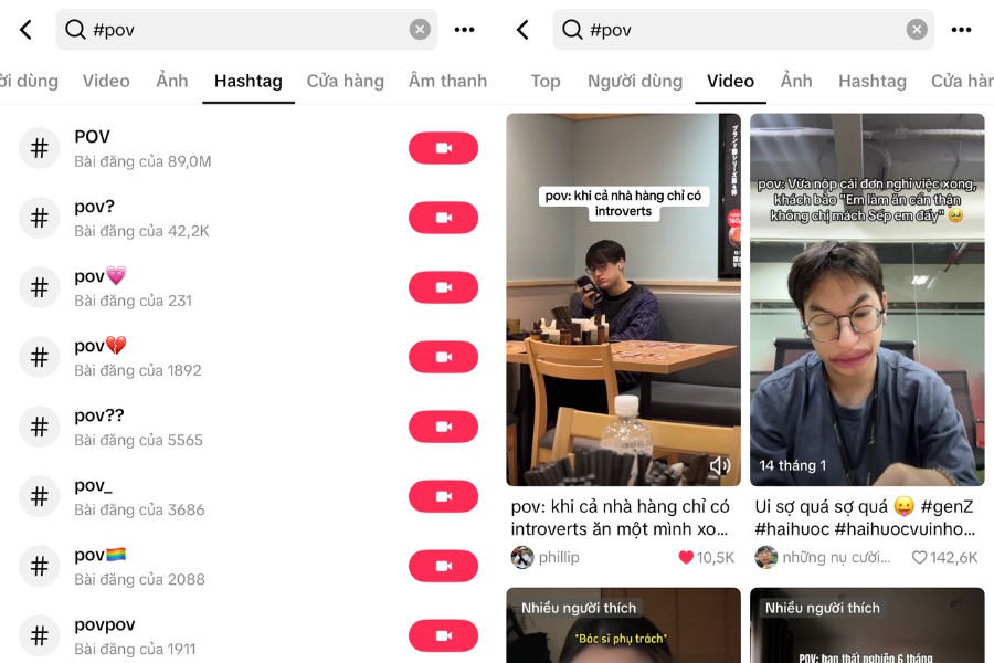 89 million POV videos - an "amazing" number that makes everyone admire