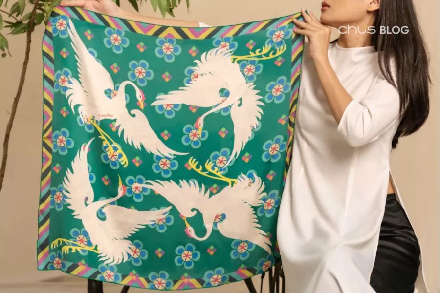 A soft silk scarf is a perfect long-distance family gift