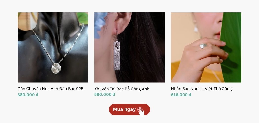 mua trang sức bạc trên chus