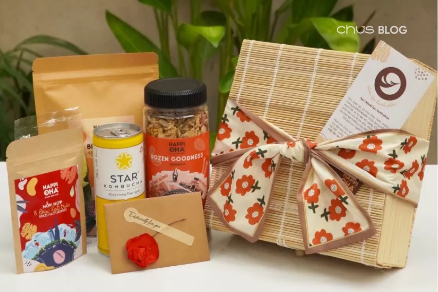 Giỏ quà phối combo - Khi sự chu đáo được thể hiện qua từng món đồ tinh tế