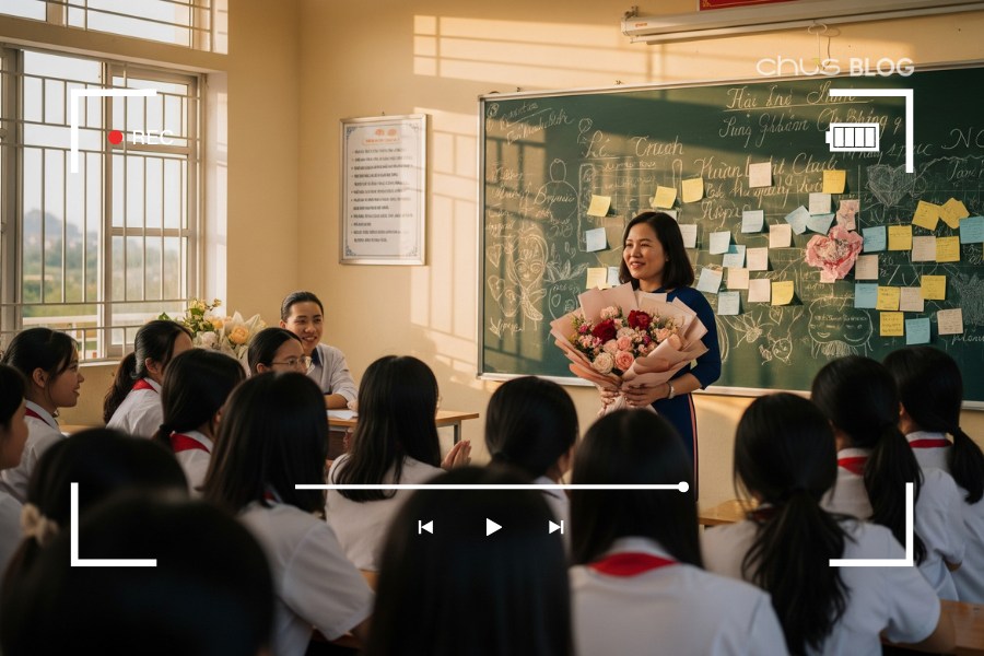 ideo tri ân tập thể - Khi cả lớp cùng hát lên khúc ca về tình thầy trò